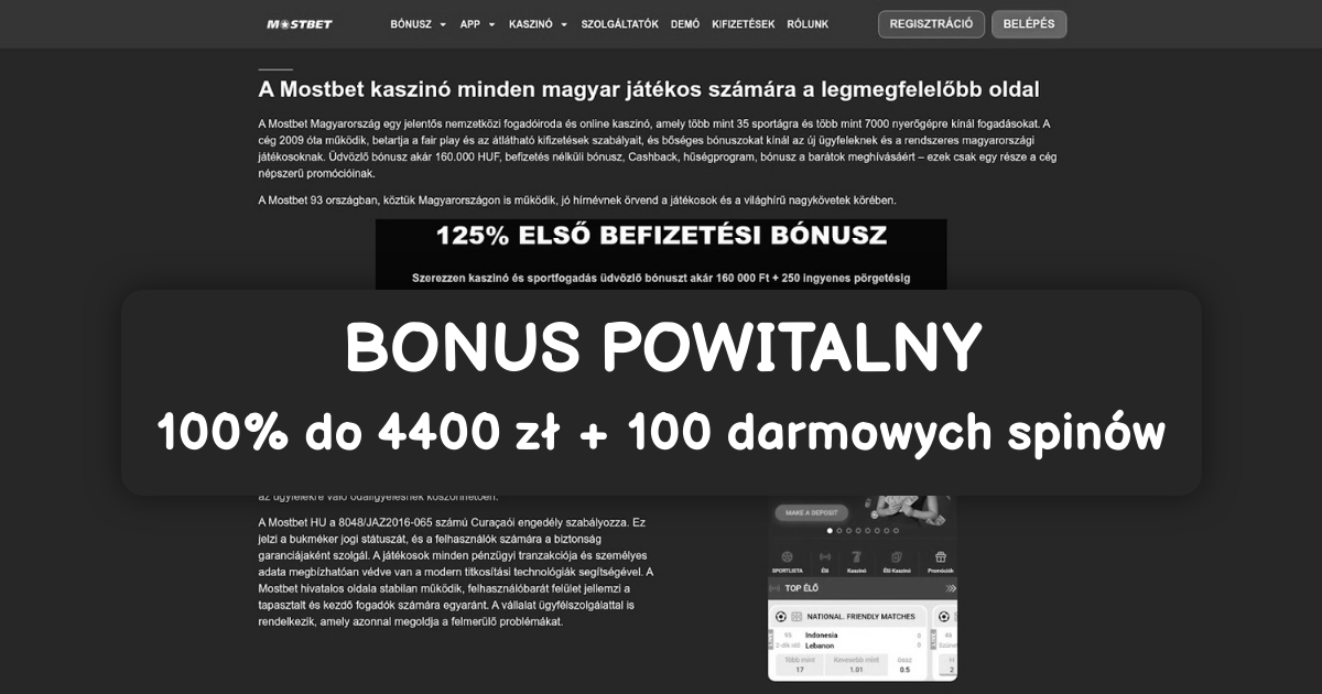 MostBet Casino: Najlepsze Sloty Online w Polsce